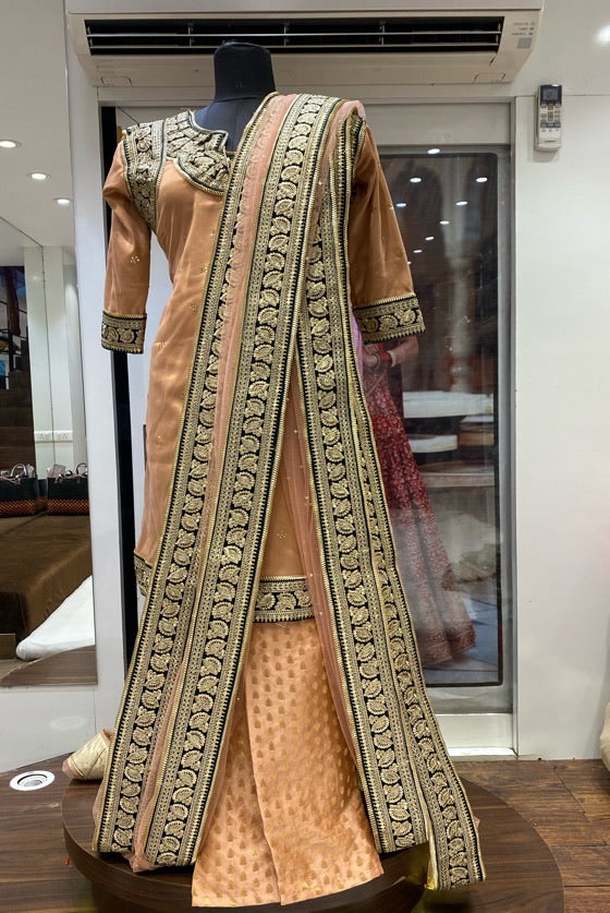 Rose Gold Elegant Khadadupatta