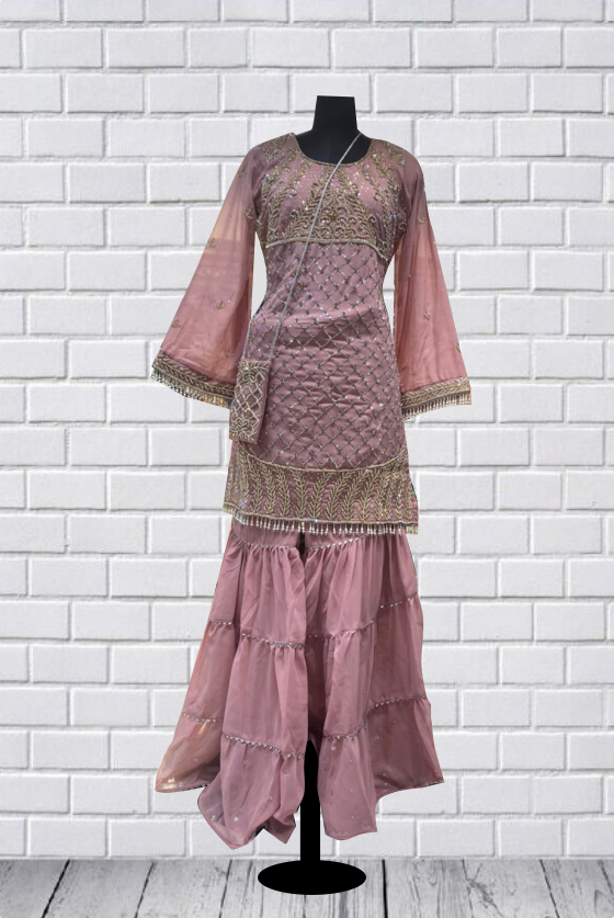 Pink Three Layered Garara