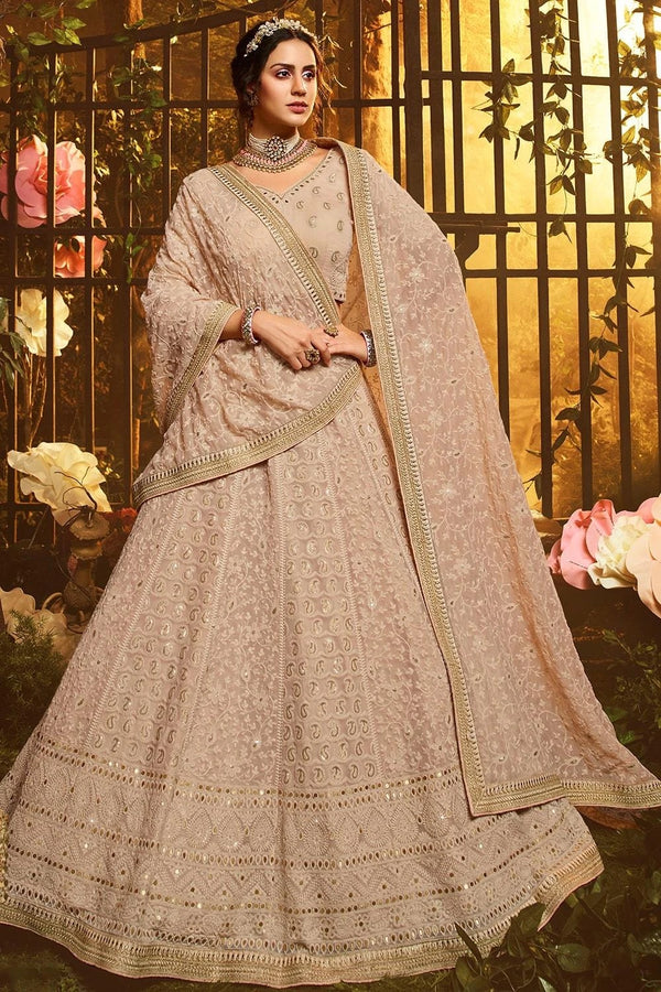 Beige Gold  Exclusively Styled Lehenga Choli