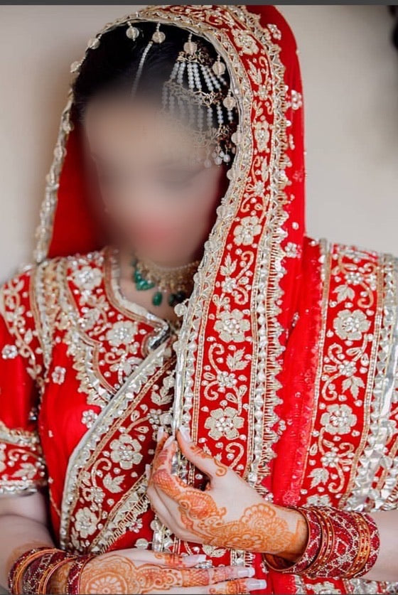 Hot Red Bridal Khadadupatta