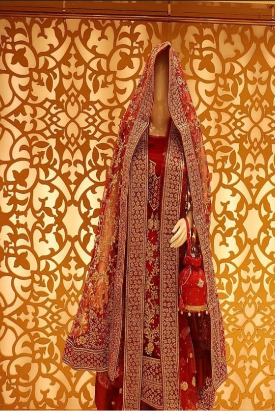 Blood Red Exclusive  Bridal  Khadadupatta